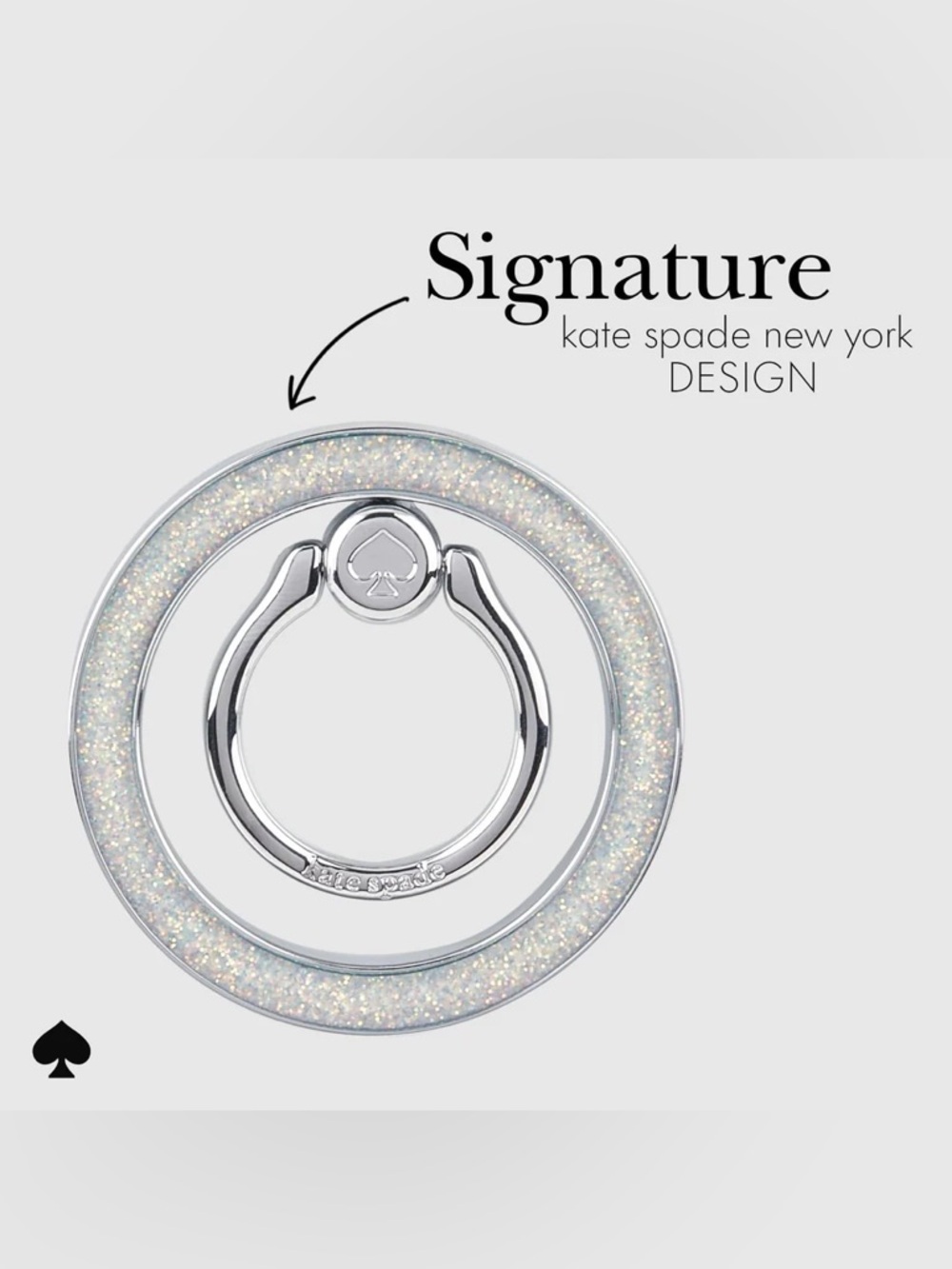 New Kate Spade New York That Sparkle MagSafe Ring Stand $40 MSRP - Picture 2 of 13